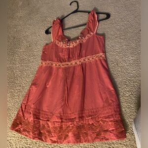 Pink shirt with slight ruffles